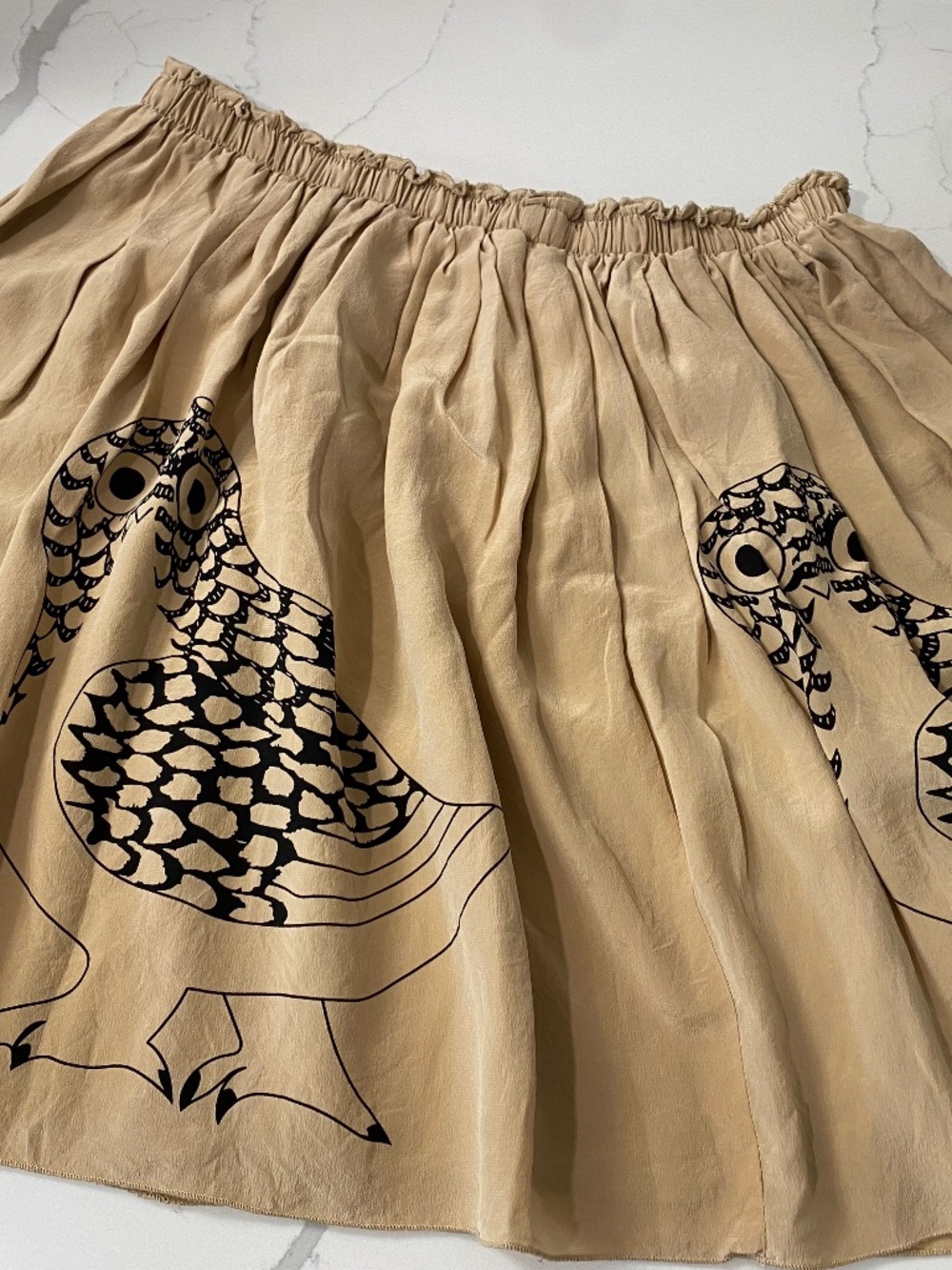 Corey Lynn Calter Silk Owl Skirt